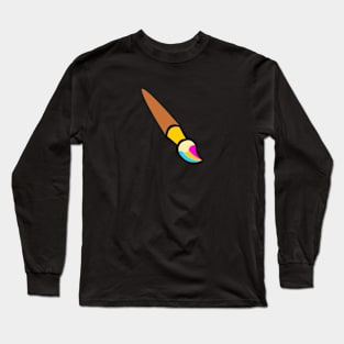 Pansexual Paintbrush Long Sleeve T-Shirt